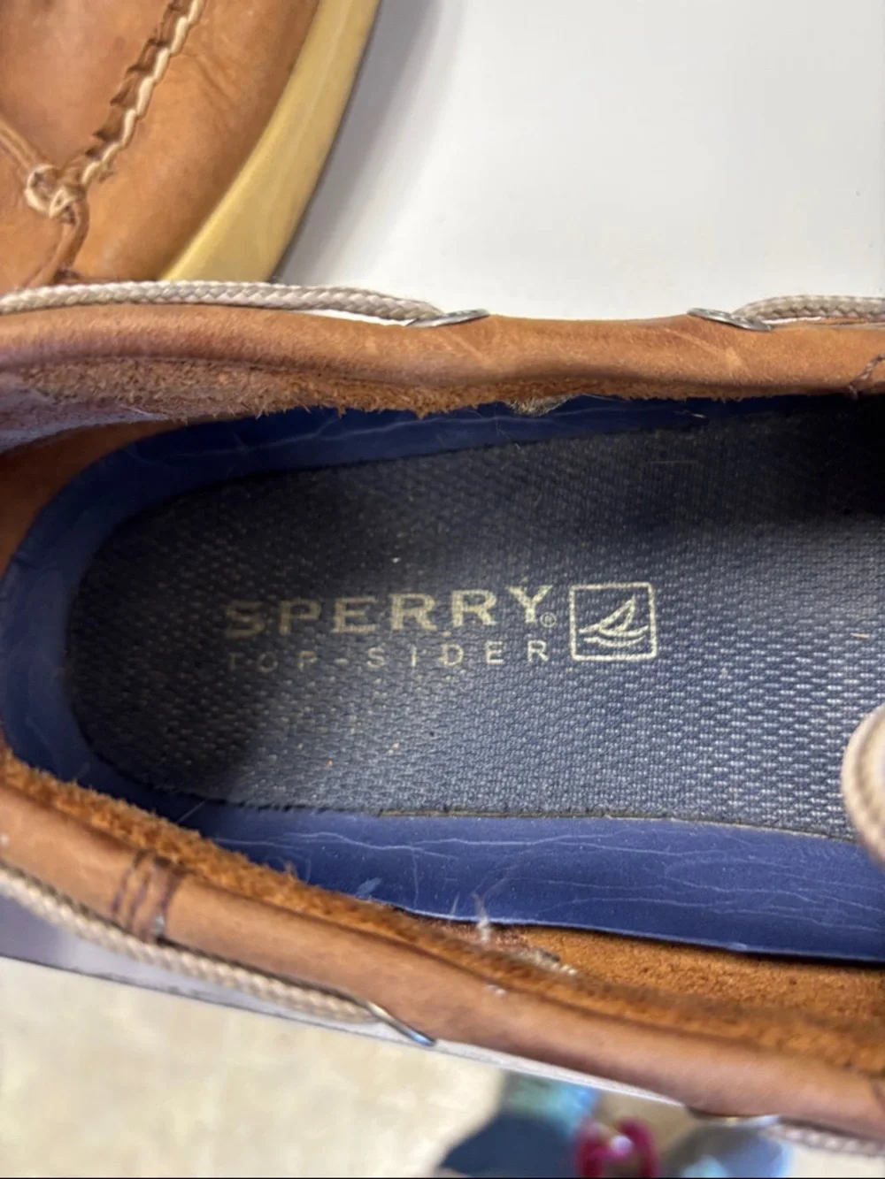 Sperry Brown and Tan Leather Men’s Boat Shoes